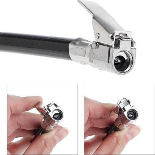 652F Car Air Tire Pressure Inflator Gauge Auto Motorcycle Flexible Hose