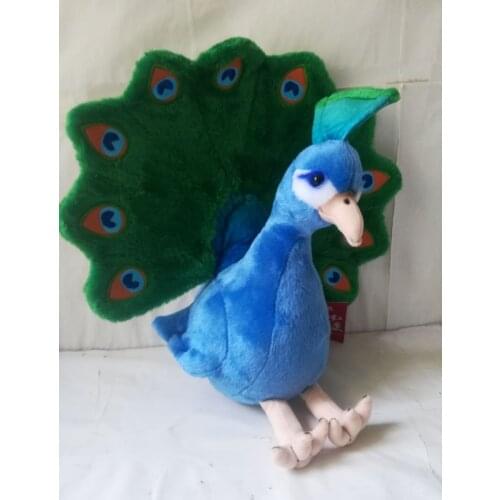 Large 30x28cm cartoon beautiful peacock plush toy soft doll birthday gift b1789