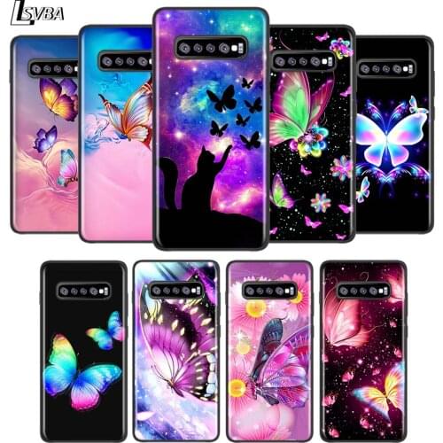 Beautiful Colorful Butterfly Art For Samsung Galaxy Note 20 10 9 8 S21 S10 S10E S9 S8 S7 Ultra Lite Plus Pro 5G Phone Case