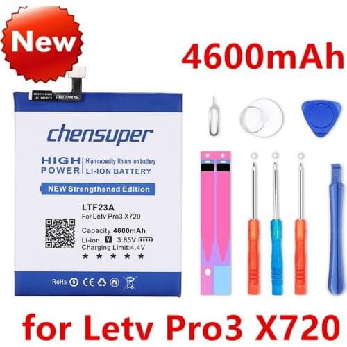 Chensuper 4600mAh LTF23A High Quality Smart Phone Battery For Letv Pro3 X728 X722 X720 +Gift tools +stickers
