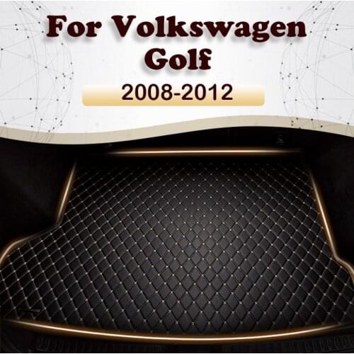 Car trunk mat for Volkswagen Golf Station wagon Golf 6 2008 2009 2010-2012 Cargo Liner Carpet Interior Parts Accessories Cover