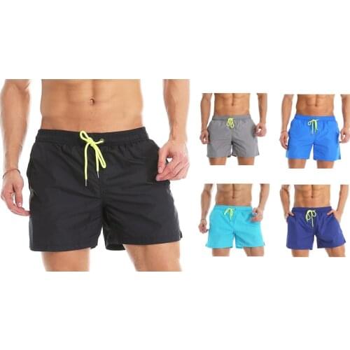 Summer Shorts Casual Mid-Waist Swimsuit Shorts Solid Color Mens Shorts High Quality Hot Sale Straight Lace-Up Shorts M-4Xl