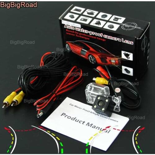 BigBigRoad Car Intelligent Dynamic Track Rear View Camera Night Vision For ford edge 2015-2017 Fusion Mondeo Kuga Escape