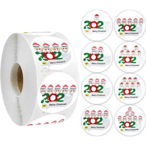 Cute 500PCS/2.5-3.8cm Xmas Sticker Personalized Design Your Label Gift Box Birthday Party Seal Sticker Self-adhesive 45P