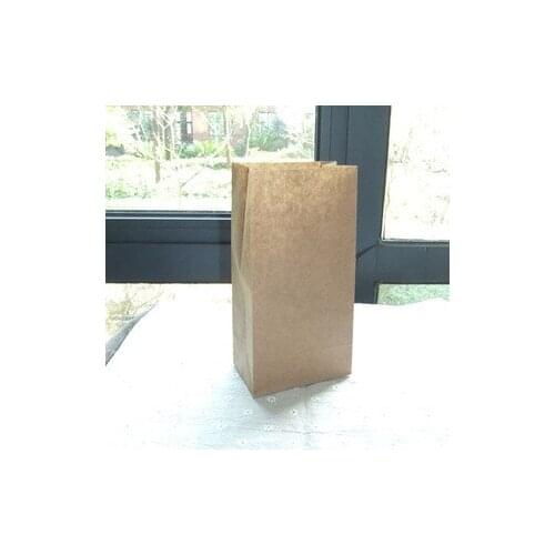 Set of 50pcs/lot Brown Kraft Paper Bags Recyclable Gift Jewelry Food Bread Candy Packaging Shopping Party Bags For Boutique