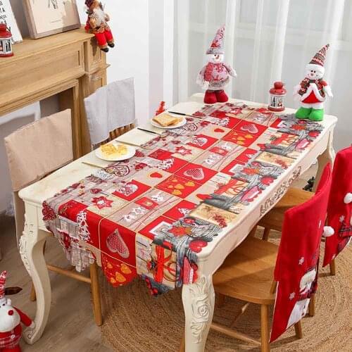 2021 New Rustic Christmas Table Runner Cutwork Embroidered Floral Table Runners Christmas Decorations For Home Dining
