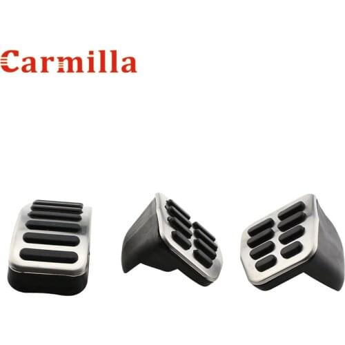 Carmilla Stainless Steel Car Gas Brake Pedals for Audi TT Pedale VW SEAT Golf 3 4 Polo 9N3 for SKODA Octavia Ibiza Fabia GTI