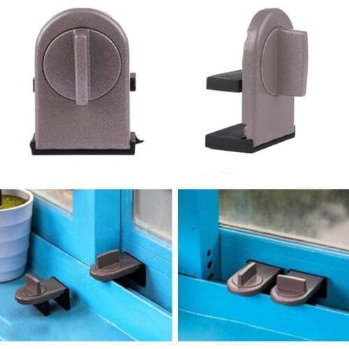 Adjustable Sliding Sash Window Stopper blocking lock Door Window Security Anti-theft Lock anti-pinch Child Kids Safety protector