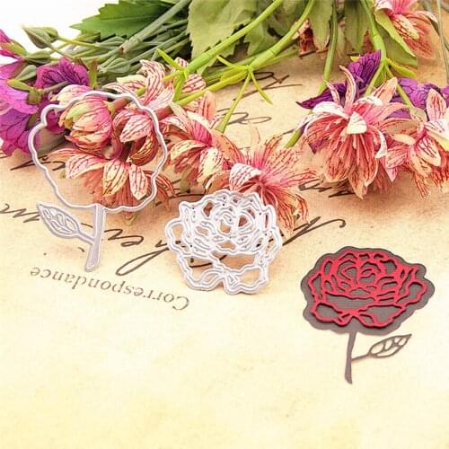 5x6.6cm The roses Scrapbooking DIY Embossing Mothers Day paper dies cutting dies carbon steel cutter Metal die cards
