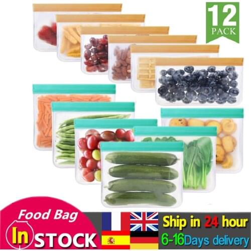Silicone Food Storage Bag Large-capacity Food Grade Sub-packag Ziplock Bag Silicone Food Fresh-keeping Bag Freezer Storage Bag