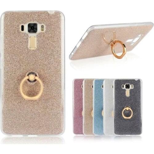 Ultra Thin Soft TPU Gel Original Kickstand Finger Ring Phone Cover For ASUS Zenfone 3 Deluxe ZS570KL Laser ZC551KL Max ZC550KL