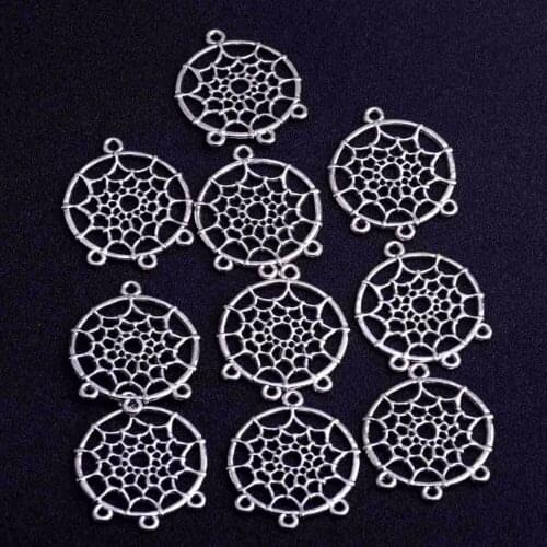 10PC Exquisite Dream Catcher Charms Pendants Bracelets Necklaces Keychain Jewelry Making DIY Handmade Craft Findings Accessories