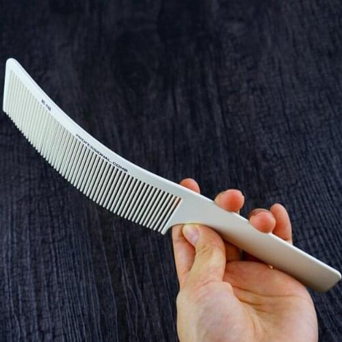 2Pcs Shaver Hair Clipping Cutting Comb Barber Curved Hair Comb Slicked-back Hair For Men Curved Hair Comb