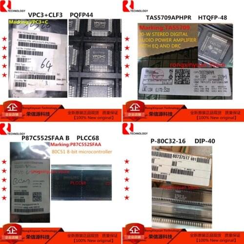 2 pcs VPC3+CLF3 VPC3+C VPC3 TAS5709APHPR TAS5709 TAS5709APHP P87C552SFAA B P87C552SFAAB P-80C32-16 P-80C32 100% New original
