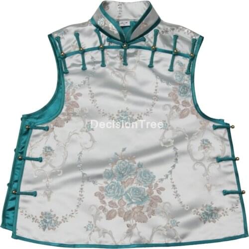 2021 embroidery qipao traditional chinese vest women oriental hanfu vest female cheongsam retro jacquard elegant lady vest