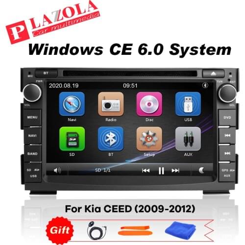 7 INCH 2Din Automotive Radio Stereo Car Stereo CAR DVD Navigation GPS Player For KIA CEED 2009 2010 2011 2012 VENGA Bluetooth