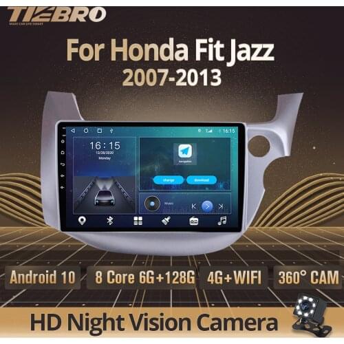 2DIN Android 10 Car Radio For Honda Fit Jazz 2007-2013 GPS Navigation Car Multimedia Player DSP Car Auto Radio Stereo Receiver