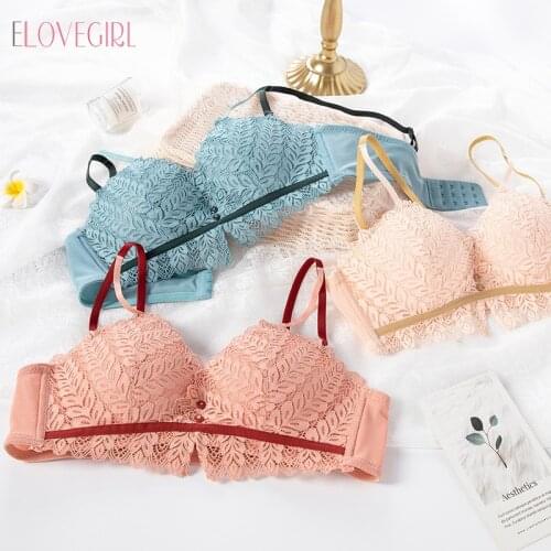 Super Push Up Bra Lace Bra Women Thin Hollow Out Bustier Underwear Sexy Lingerie Soft Push Up Bras For Women