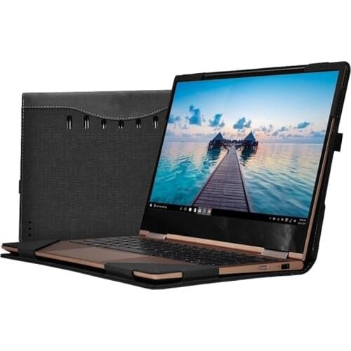 Case Cover For Lenovo New 2020 IdeaPad Flex 5 14IIL05 14 Notebook Sleeve ,Portable Anti-Fall PU Leather Laptop