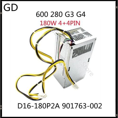 GD New Original For HP 600 280 G3 G4 180W Power Supply D16-180P2A 901763-002 Full Tested Fast Shipping