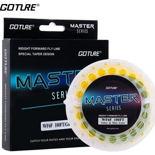 Goture MASTER Fly Fishing Line 100/90FT Weight Forward Floating Fly Line with Welded Loops Fly Fishing Accessories WF2F-10Fwt