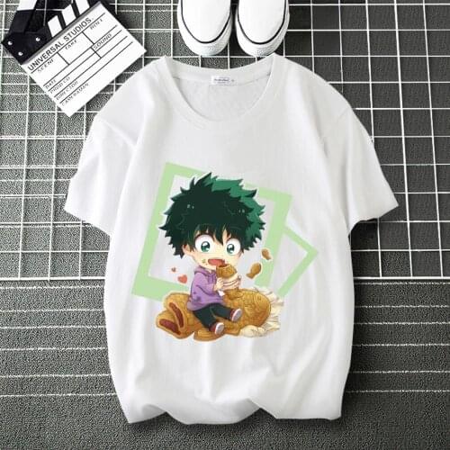 My Hero Academia Tokoyami Fumikage Pattern Printed summer T-Shirt O-Neck Short Sleeve Modal Shirt Tee