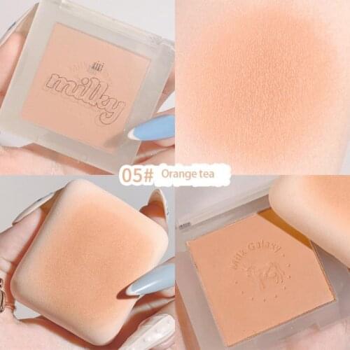 Stars Matte Milk Tea Blush Peach 6 Style Face Cheek Blusher Makeup Professional Contour Shadow Pink Blusher Soft Mist Makeup