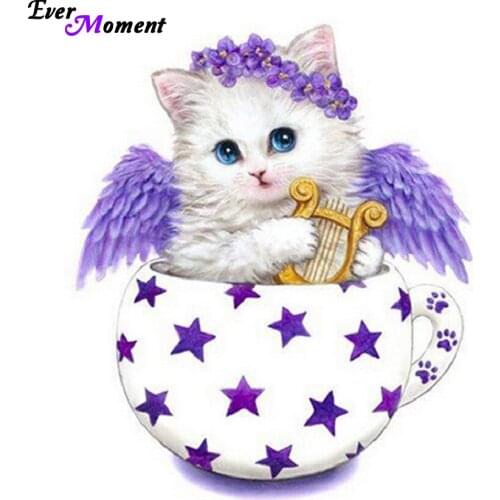 Diy diamond embroidery cartoon cat diamond pattern kits for beadwork full mosaic crafts pictures home decorative painting ASF013