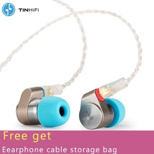 TINHIFI T2 Pro Dual Driver In-ear Earphones Metal Bass Hifi Earphones Wired Earbuds Detachable Mmcx Cable dj 3.5mm Earphone