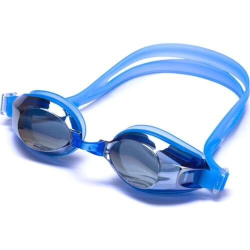 Adult Anti-fog Mirror Coated Swimming Goggles Silicone Water Sports Eyewear Pool Cover Accessary