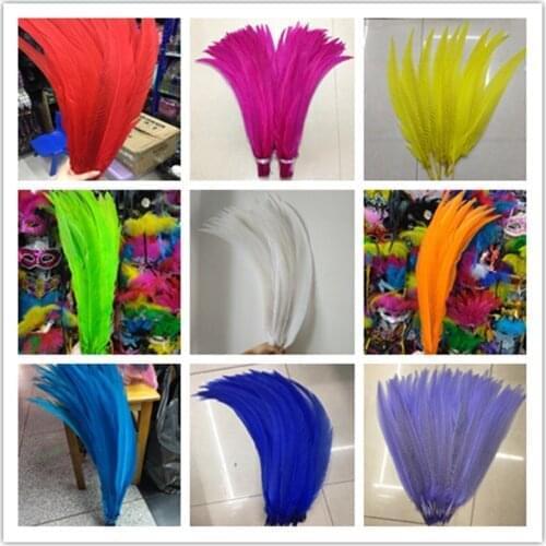 Wholesale 20-100pcs Natural Silver Pheasant Tail Feathers 28-30inch/70-75cm Wedding/Dance /Party/Halloween/Home decor feathers