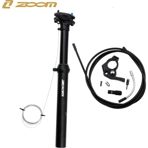 ZOOM Mountain Bike Aluminum Alloy Line Control Height Adjustable Seat Post 30.9/31.6mm Road Bicycle Dropper Seatpost