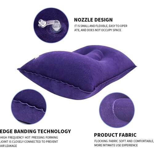 Portable Fold Outdoor Travel Square Sleep Pillow Camping tent inflatable pillow Comfortable Sleep Pillows