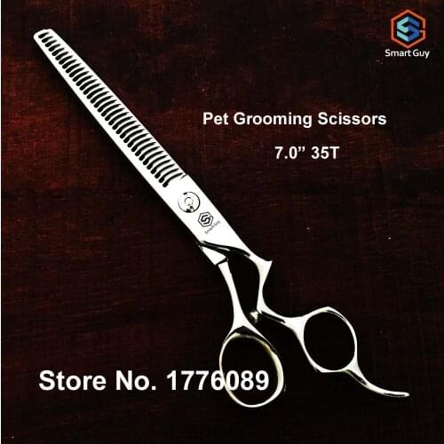 Free shipment 7.5" inch professional Dog Cat Grooming thinning Scissors, Japan vg10 cobalt steel barber scissors for pet,M-735