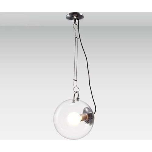 Modern Soap Bubble Pendant Lights Creative & Fashion Home Decoration Lighting Clear Glass Pendant Lamps E27 Bulbs Diameter 25cm