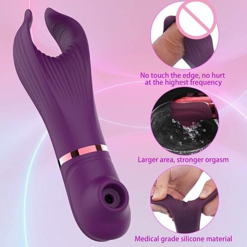 Clitoris Stimulator Sucking Vibrator 10 Mode Sucking Vibration For Couple Flirting G Spot Oral Sex Toys For Audlt Unisex