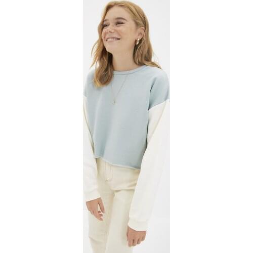 Женские короткие толстовки Trendyol China At AliExpress