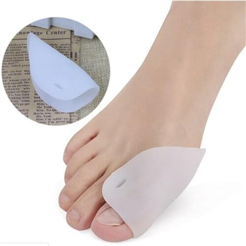 Bunion Inflammation Toe Separator 1 Pair White Big Toe Toe Valgus Corrector Finger Toe Separator Foot Care Protection Tool