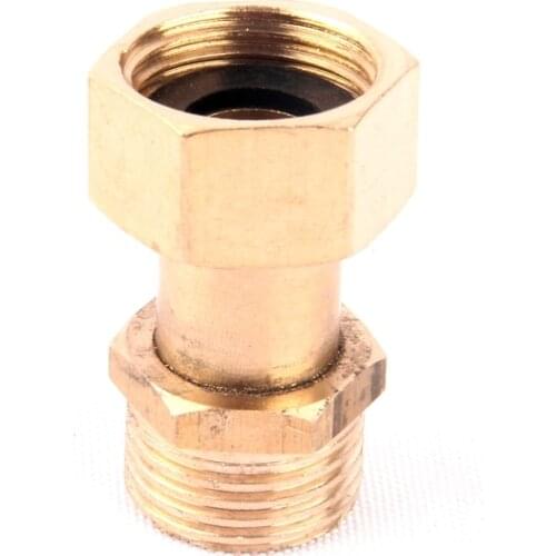 1pc 1/2 Inch Thread Brass Connector Home Garden Water Pipe Copper Adapter Water Heater Fitting
