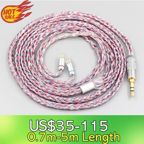 16 Core Silver OCC OFC Mixed Braided Cable For UE11 UE18 pro QDC Gemini Gemini-S Anole V3-C V3-S V6-C Earphone LN007584