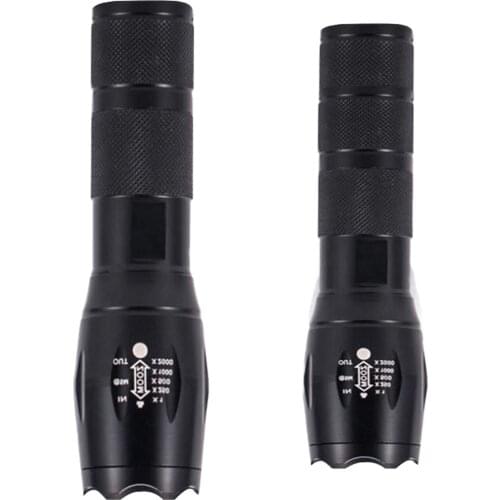 2X T6 LED Flashlight Torch Long-Range Zoom Mini Portable Waterproof 360 Lumen Lamp Flashlight (NOT Include Battery)