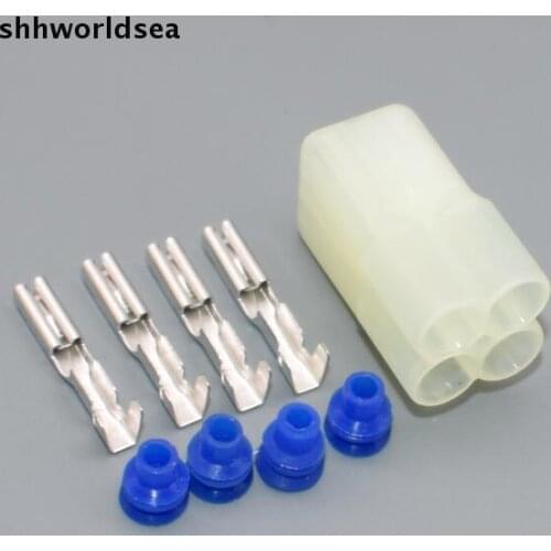 Shhworldsea 30 sets 2.2mm 4 Way/pin Car Female Waterproof Electrical EGOS plug,Auto oxygen sensor plug car connector for Suzuki