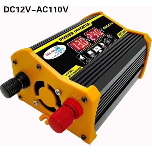 Car Inverter DC 12V to 110V/220V 300W LED Display Car Power Inverter Adapter Dual USB Voltage Transformer Modified Sine Wave