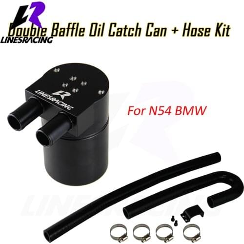 Double Baffle Oil Catch Can Kit Fit For BMW N54 135i 335i 535i E82 E90 E91 E93 E60