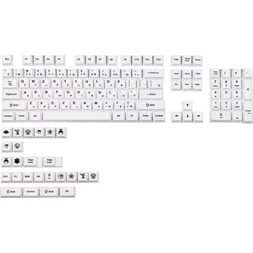 PBT Cherry Profile Keycap 129 Keys Japanese Dye Sublimation Keycaps for cherry MX Switch Mechanical Keyboard