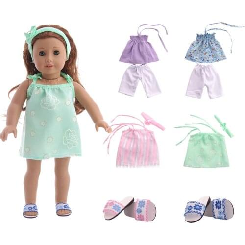 Handmade Doll Clothes For 18 Inch American&43Cm Baby New Born Doll Our Generation , For Baby Birthday Festival Gift