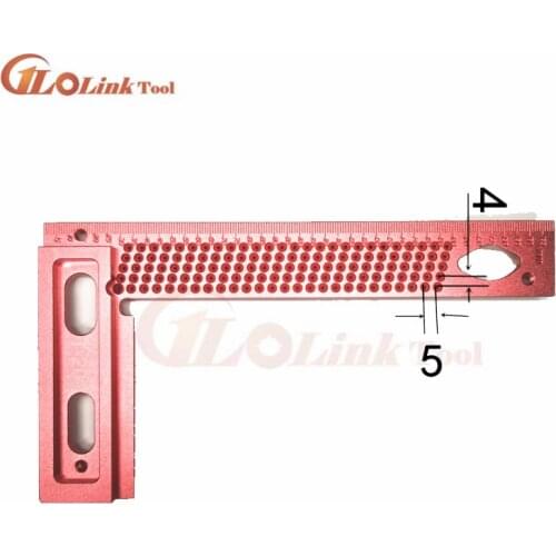 1Pcs Aluminum Alloy 90 Degree Squares L Shape Right Angle Line Ruler Scriber Gauge Carpenter Woodworking Tools
