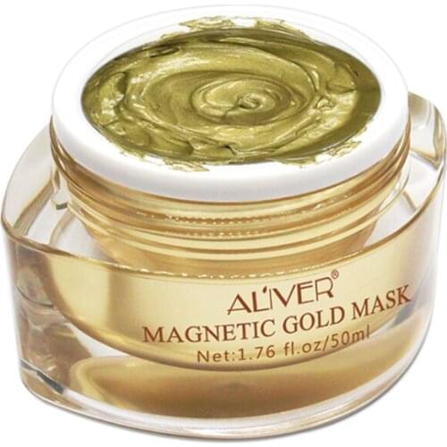 Magnetic Gold Mask Biological Mud Dead Sea Facial Brightens Firming Skin Care 50JF