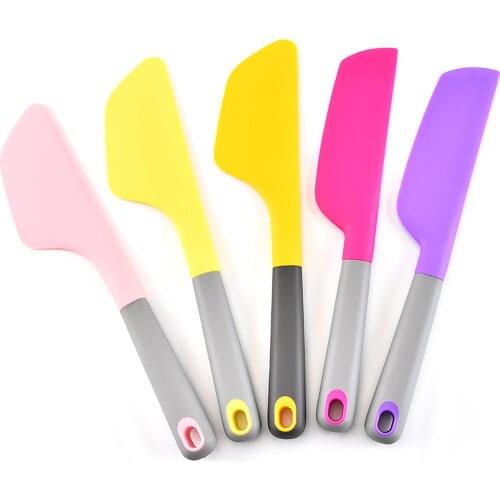 Multicolor Silicone Cake Spatula Scraper Multi-function Home Kitchen Baking Tool