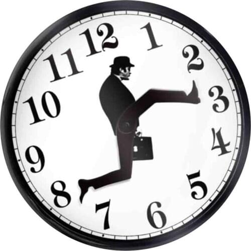 Novelty Comedy Inspired Wall Clock Novelty Creative Wall Watch For Funny Walking Silent Clock Office Home Decoration Accessories